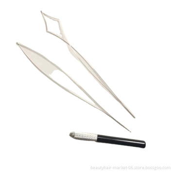 Hair Extension Micro Ring Tools Pulling Needle Loop Threader For Nano Micro Beads Rings